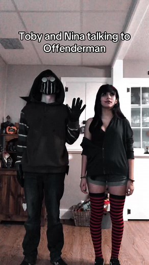 Funny Interaction with Offenderman | Creepypasta Cosplay Duo Comedy Moment