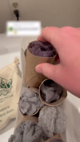 The clever dryer lint hack using a toilet paper tube