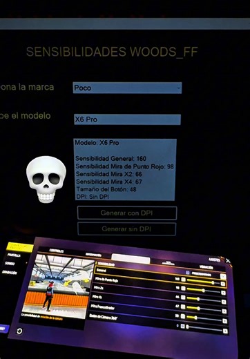 Configuración de Sensibilidad para POCO X6 Pro en Free Fire