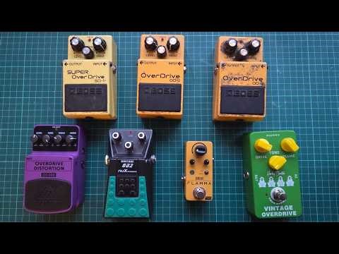 Boss Battles Budget Overdrives: OD-3 vs. Behringer, Flamma, nuX & Harley Benton - VOLUME WARNING!