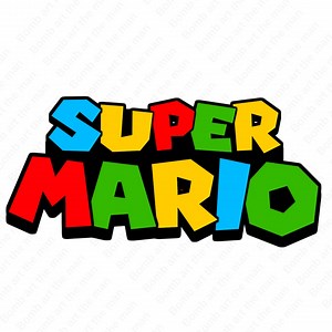 Super Mario Svg - Png, Super Mario Font, Super Mario Logo, Instant Download - Etsy