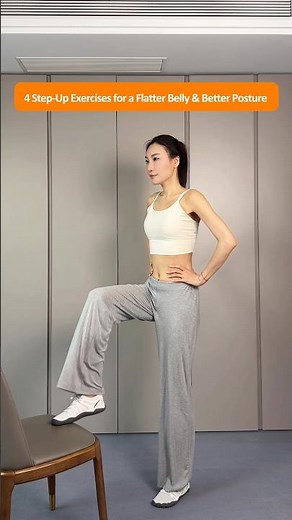 4 Easy Step Up Exercises You Can Do at Home for a Flatter Belly and Stronger Core