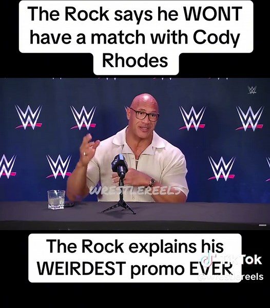 The Rock explains his promo with Cody Rhodes on WWE Smackdown #therock #thefinalboss #codyrhodes #wrestlemania #smackdown #wwe #wwesmackdown #prowrestling #fyp #fypシ #viral #wrestlingtiktok