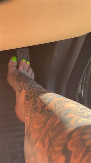 WEBSITE TEASER | Bare Foot Pedal Pumping - Shot Through The Steering Wheel | Miss Blubelle Soles