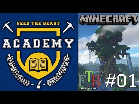 Feed The Beast Academy - Modded Minecraft - LEARNING THE BASICS! - Part 1 (FTB Academy)