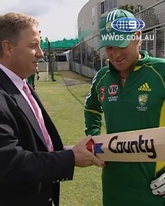305K views · 5.1K reactions | Shane Warne shows us his whopping bat in 2005.  | Wide World of Sports | Facebook