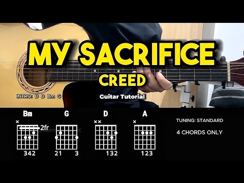 My Sacrifice - Creed | Easy Guitar Chords Tutorial For Beginners (CHORDS & LYRICS) #guitarlessons