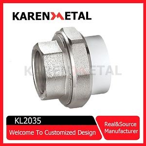 [Hot Item] PPR Brass Connector Stainless Steel Water Meter Connector Pipe Fittings