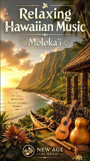 Relaxing Hawaiian Music – Molokaʻi | Peaceful Slack Key Guitar & Hawaiian Flute