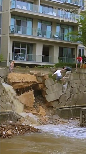 Waterfront Collapse Shocks Onlookers