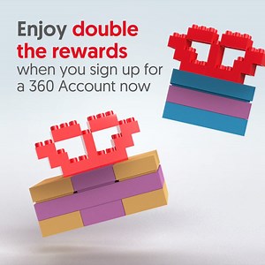 Get rewarded for saving with the 360 Account. Earn twice the interest on the salary credit and spend bonus categories on your first S$75k, for the first 2 months after the month of account opening. Sign up for the 360 Account today! Promo ends 31 August 2024. T&Cs apply. Insured up to S$100k by SDIC. | OCBC