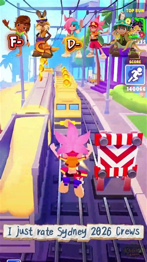 I Rate All Sydney 2026 Crews | Subway Surfers #gaming #subwaysurfers #viral #shorts