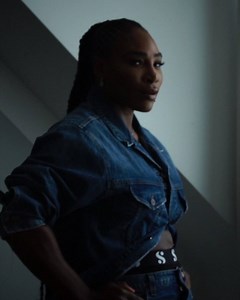 73K views · 3K reactions | I’ve been looking forward to this day since we debuted Serena in the spring. Denim has always been a staple in my closet and I’m so excited to share my take on a jacket, skirt, and jeans, all available starting today at the link in my bio! #BeSeenBeHeard | Serena Williams | Facebook