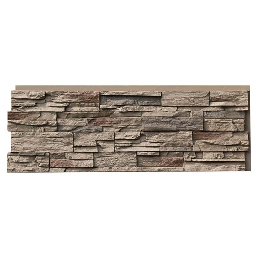 Check The Home Depot's Q&A Before Buying: NextStone Country Ledgestone 43.5 in. W x 15.5 in. L Teton Buff Faux Stone Panel Siding