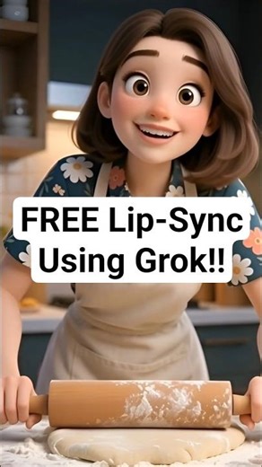 How to apply lip-sync for FREE using Grok? #ai #grok #grokai