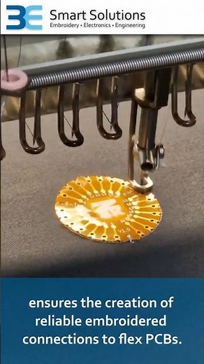 E-Textiles | Integration of Flex PCBs into Textiles using Embroidery