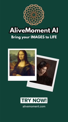 🤫 Imagine seeing them smile again… from just one photo. ✨ AliveMoment’s AI brings your treasured moments to life—animating smiles, blinks, and subtle movements in seconds. Relive the warmth, the laughter, and the real emotion you thought was gone. Bring Your Memories Alive | AliveMoment