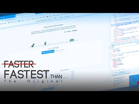 How to increase the speed of Chrome dino game