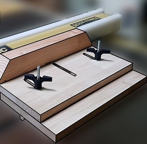 Making a supporting jig for vertical cutting of panels woodworking | Woodworking Tools