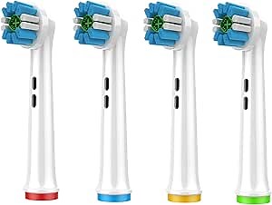 Toothbrush Heads for Oral B Braun Replacement Heads, Professional Electric Toothbrush Heads, Precision Clean Brush Heads Refill Compatible with Oral-B 8000/Pro 9600/1000/ 3000/5000/7000 (EB18XA)