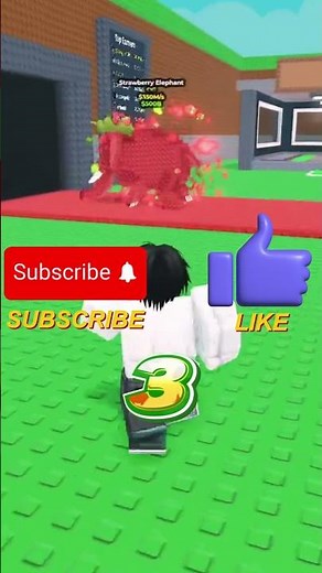 I LOST a STRAWBERRY ELEPHANT in Roblox 🥹 #shorts
