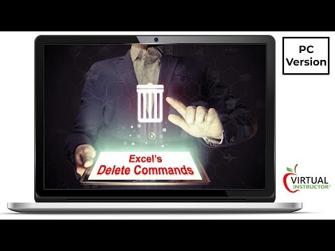 How to Use Excel's Delete Commands PC Version
