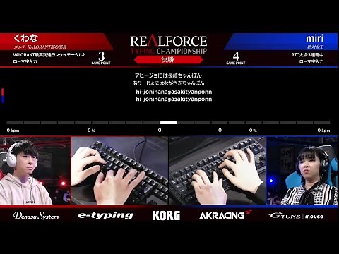 2023 RealForce Typing Championship GRAND FINALS