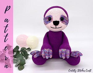 Crochet Sloth Pattern, Amigurumi Sloth Pattern, Sloth Plushie - Etsy