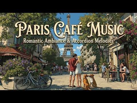 𝐏𝐀𝐑𝐈𝐒 𝐂𝐀𝐅𝐄́ 🗼 Relaxing French Music - Coffee Shop Ambience & Accordion