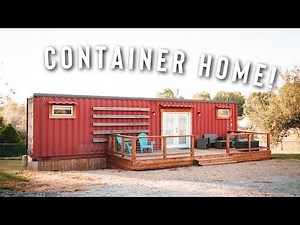 MINIMALIST LIVING 40FT SHIPPING CONTAINER HOME! | HOUSE TOUR!