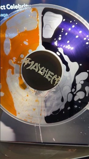 Lady Gaga MAYHEM LP Vinyl (orange and black liquid LP)