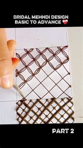 Mehandi Beginner to Bridal | Part 2 | Simple Arabic Patterns | Easy Mehndi Design 🤩