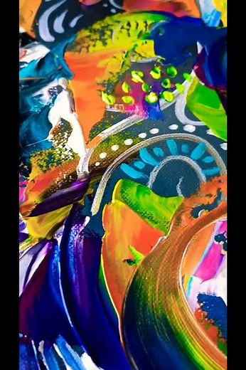 peinture multicolore