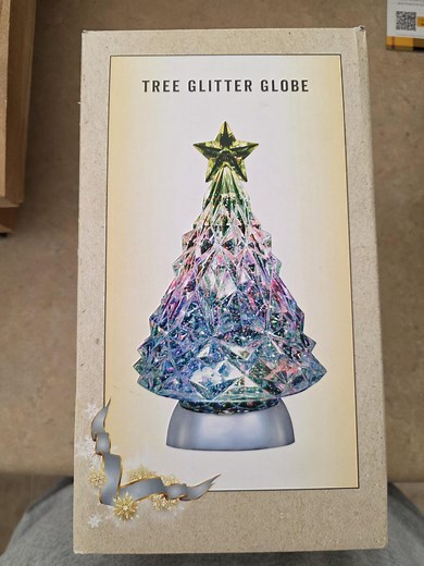 Vintage Cracker Barrel Glitter Globe Tree - Etsy
