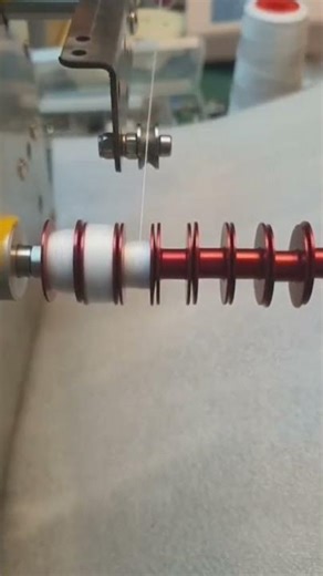 the process of winding thread on the machine is fast and neat
