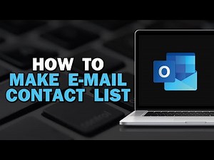 How To Make Email Contact List In Outlook (Quick Tutorial)