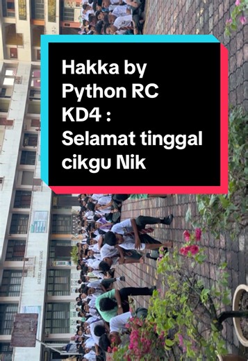 Replying to @alif_rsyad Video hakka by python rc sempena perpindahan cikgu ragbi kd4 (bekas pemain malaysia 7s). Selamat maju jaya cikgu nik! #aktivitisekolah #day4ofschool #tiktokmalaysia #muridceriacikgubahagiasekolahsejahtera