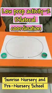 Low Prep activity series Activity - 2 Bilateral coordination Material required - Patterns drawn on white sheet , bottle caps Learning objective - Left and Right brain coordination ,eye hand coordination,fine motor development . #sunrisenurseryschool #sunriseldh #bestpreschoolludhiana #bestplayschool #playschoolactivities #earlylearning #playbasedlearning #bestschoolinludhiana #earlyeducation #bilateralintegration #bilateralcoordination | Sunrise Nursery School