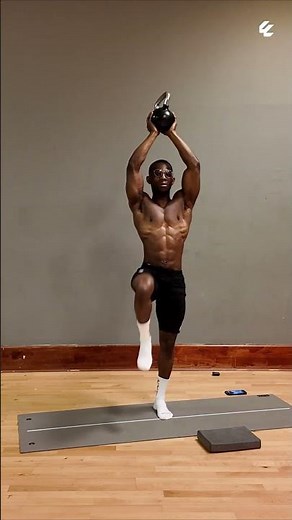 Overhead Kettlebell March – Core & Shoulder Stability | Functional Strength Builder 💪🔥