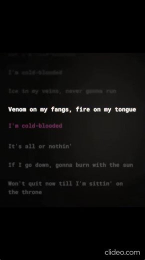 Zayde Wølf - Cold Blooded (lyrics) #dudeperfect