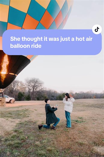 Memorable Hot Air Balloon Proposal in Texas