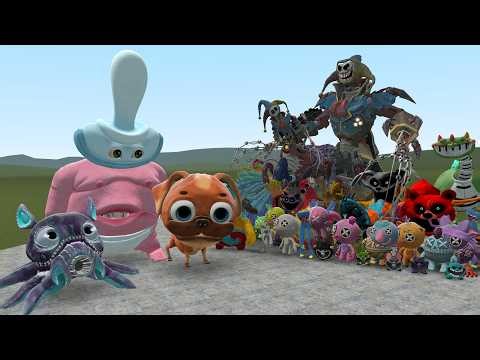 NEW DARK PALS 1ST FLOOR MONSTERS VS ALL POPPY PLAYTIME CHAPTERS 1-5 MONSTERS In Garry's Mod!