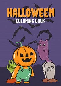 Helloween Coloring Book for Kids (18 Coloring Pages) - Etsy Canada