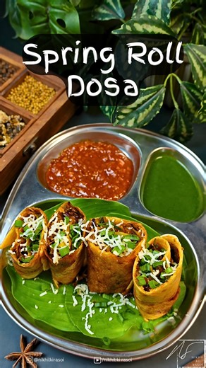 Spring Roll Dosa | Street style Dosa Batter | Street Style Dosa | स्प्रिंग रोल दोसा | #shorts