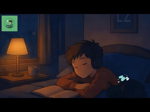 Raindrops on repeat🌙 | Deep Night Lofi Beats to Relax, Study & Sleep ☕💫– Lofi Zenva