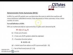 Transition Diagram (State Diagram) of Deterministic Finite Automata (DFA) - Theory of Computation