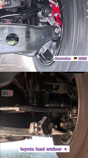 One Bump, Two Worlds | Land Cruiser vs Mercedes Suspension 😱#shorts