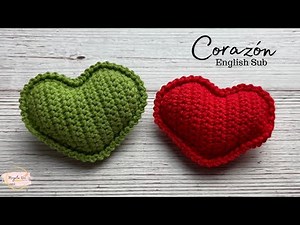 Crocheted Valentine's Day Heart - Heart💜Mayelin Ros