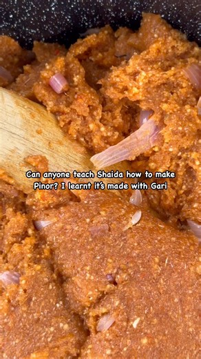 Can anyone teach Shaida how to make Pinor? I learnt it’s made with Gari | Shaida Nubi