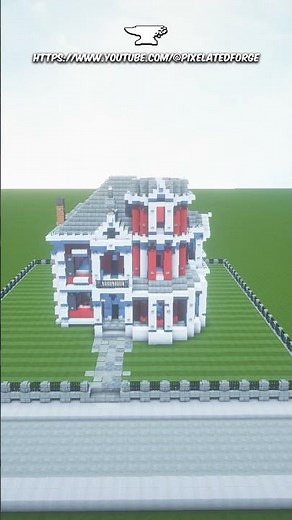 Minecraft Red Victorian House build